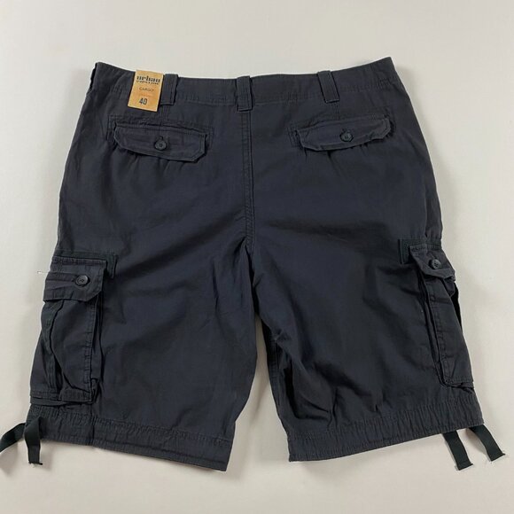 NWT Urban Pipeline Canvas Cargo Pepper Shorts Mens Size 40 Cotton Dark Gray - Picture 3 of 13